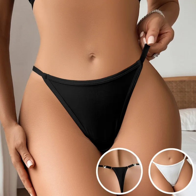 1pcs New Style Women Sexy G-string Solid Sexy Lingerie Breathable Comfortable Elegant Lady Thongs Underwear Hot Sale Panties