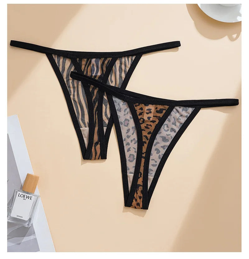 Leopard Sexy Seamless Thong Women Panties G String Underwear Girls Intimates Fashion Ladies Briefs Yoga Lingerie Size S-XL