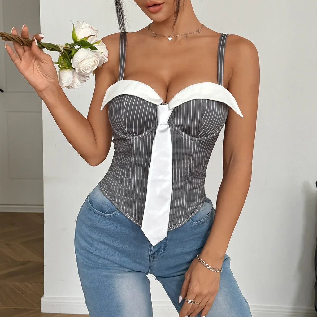 Phantasy Sexy Strap Red Corset Vest Women Fashion Black Backless Crop Top Lady Night Club Dress up 2026 Summer Women Clothes
