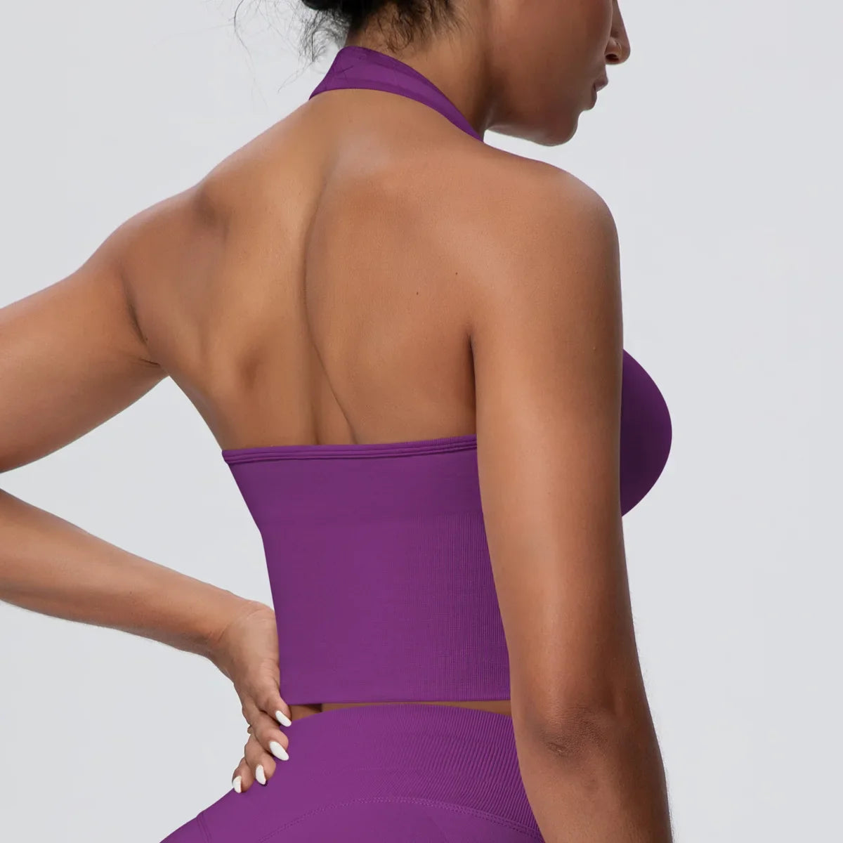 Gym Tops Women Halter Top Gym Vest Woman Sexy Backless Push Up Sport Bras Running Vest Workout Tops Activewear Yoga Fitness Vest