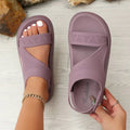2026 Shoes Women's Summer Shoe Wedges Platform Sandal Beach Sports Sandalias Elastic Knitting Casual Slip on Sandals