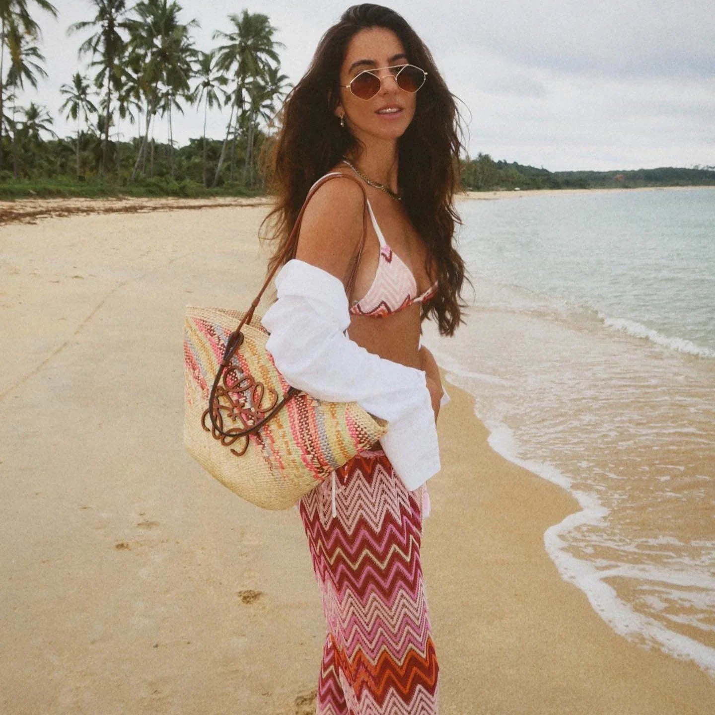 3Pcs Striped Bikini 2026 Bandeau Biquini Women Sexy Swimsuit Push Up Swimwear Female Mesh Pants Bathing Suit Cover Up Beachwear