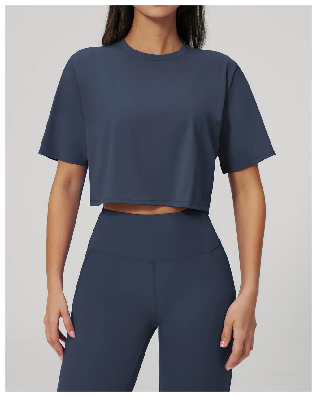 Impact Short Sleeve Yoga T Shirts Women Solid Color O Neck Loose Sports Tops Outwear Gym Running Fitness Workout Suits