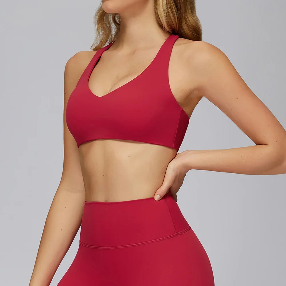 Sport Bra Women Fitness Underwear Yoga Bra Cup Running Yoga Gym Fitness Workout Crop Top Women Push Up Bralette Sports Bras