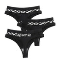 3Pcs/Set Sexy High Rise Panties Women Thongs Comfort G-String Underwear Sexy Lingerie Hollow Bottoms Female Underpants M-L
