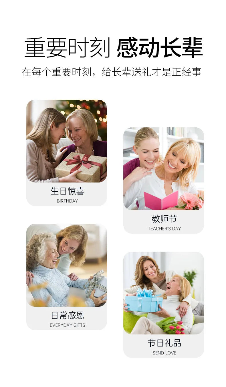 Mother's Day gifts for spring and summer high-quality pajamas, plum blossom white ice silk pajamas, women's summer home wear