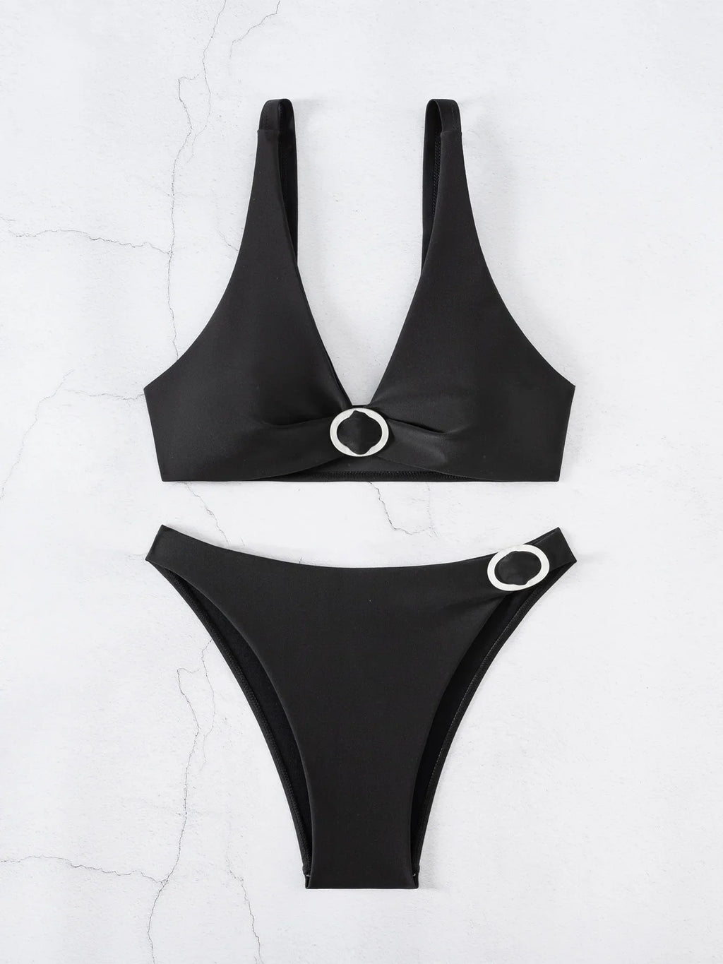 ZTVitality Sexy Black Bikini Set 2025 Biquini New Arrival Push Up Swimsuit Women's Swimwear Summer Beachwear Moda Praia Feminina