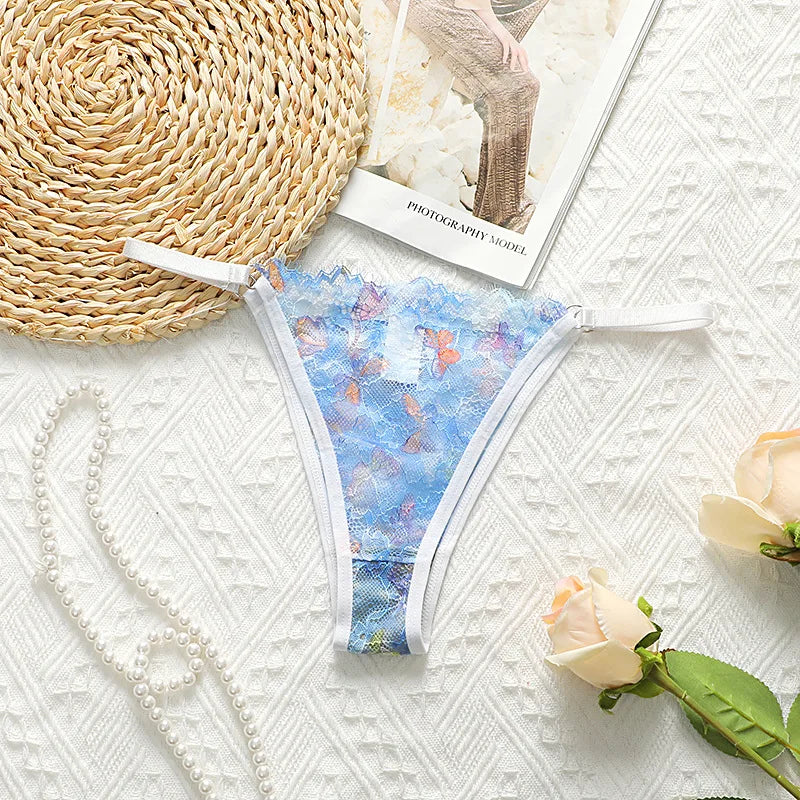 Toucheart Sexy Ultra Thin Underwear For Women Transparent Lace Underwear Comfortable Breathable Briefs Exotic Mesh Underwear New