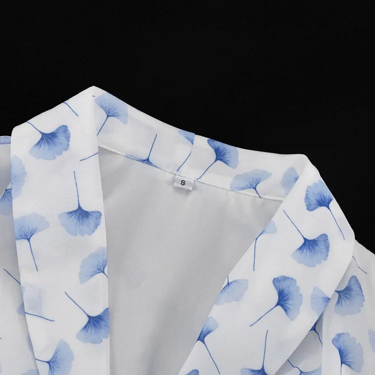 FDYOUI V-neck Short Sleeve Single Breasted Ruffles Blouse Tops+Mermaid Skirts Suits Elegant Floral Print Midi Dress 2 Piece Set