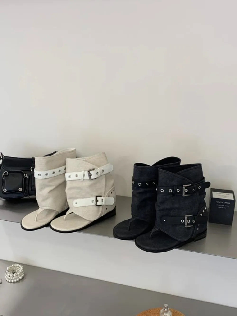 Summer New Flip-flops Sandals Women Vintage Gladiator Cool Boots Sexy Rivets Chunky Heels Shorts Punk Ankle Roman Boots 2026