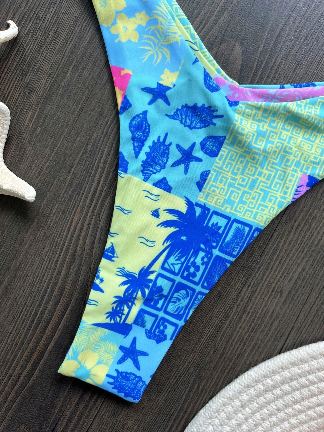 Sexy Colorful Floral Printed Bandeau Bikini Female Swimsuit Women Swimwear Two-pieces Bikini set Bather Bathing Suit Swim