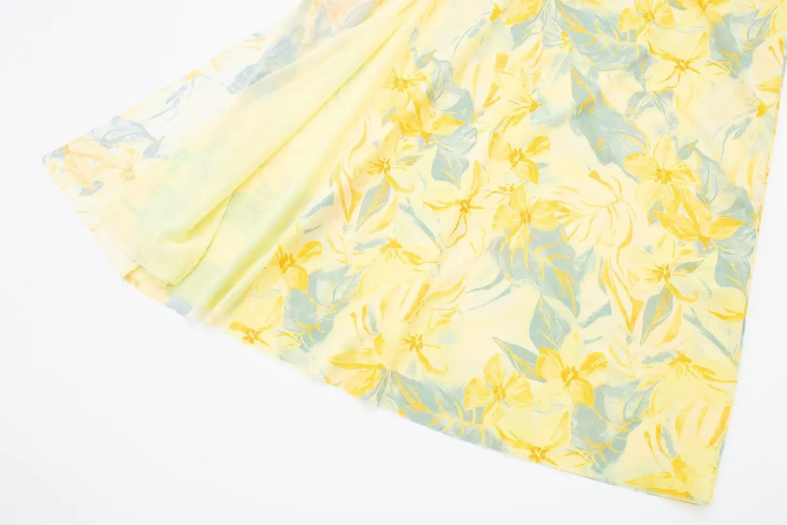 2024 Dress For Women Summer Chic Print Mesh Sleeveless Sexy Side Slit Slim Dresses Wild Beach Resort Style Woman Dress
