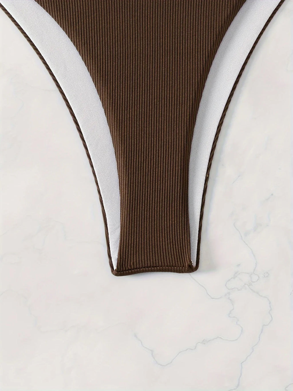 ZTVitality Sexy Brown One Shoulder Bikini Set 2024 New Arrival Padded Bra Swimsuit Women's Swimwear Summer Beachwear Biquini