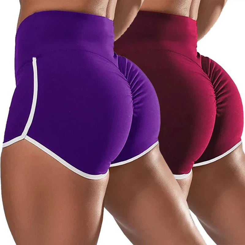 Sexy Elastic Sports Running Tight Hip Lifting Shorts Women Gym Fitness Tight-Fitting Yoga Shorts Girls Casual Sports Short Pants