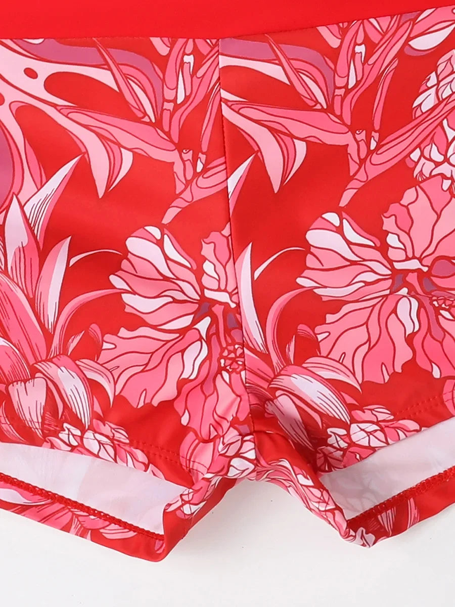 2026 Print High Waist Swimsuit Women High Neck Bikini Drawstring Swimwear Female Bathers Bathing Swimming Swim Suit Beachwear