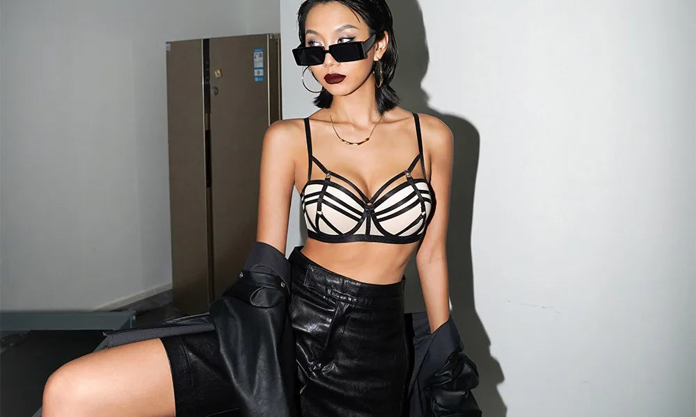 Modest Pure Desire Bralette Set for Women Push Up Bra Small Chest Wireless Full Coverage Summer Comfortable Lingerie Set MOYISU
