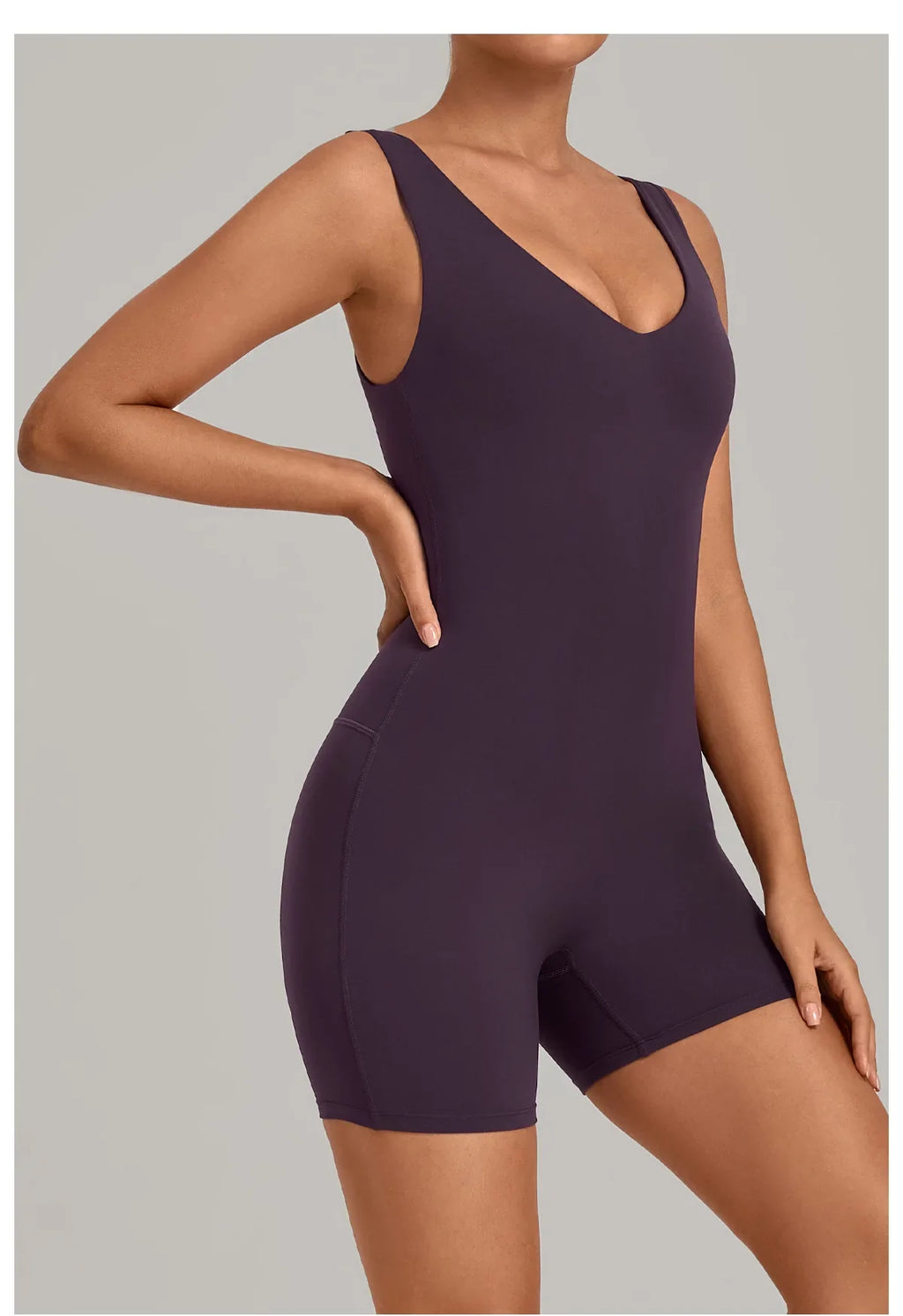New Summer U-neck Beautiful Back Yoga Jumpsuit Women Sleeveless Tight Sports One Piece Suit Outdoor Gym Running Fitness Overalls