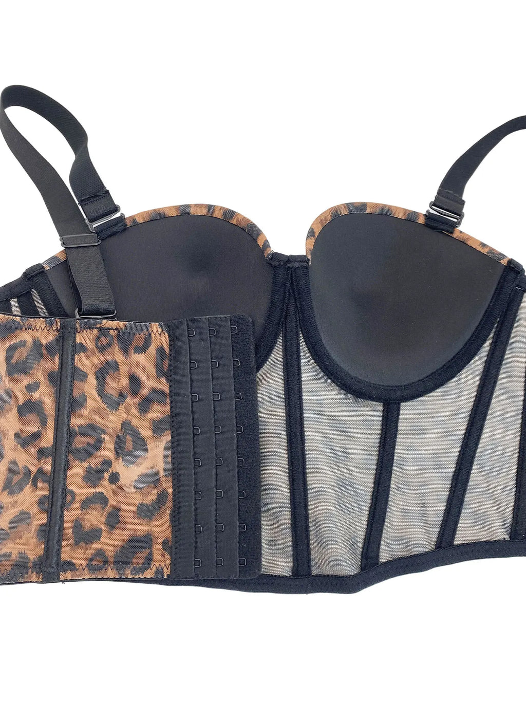 Fishbone Corset Cross-Border European and American Leopard Print Spicy Girl Tank Top Sexy Inner Wear Camisole High-End Outerwear Bra