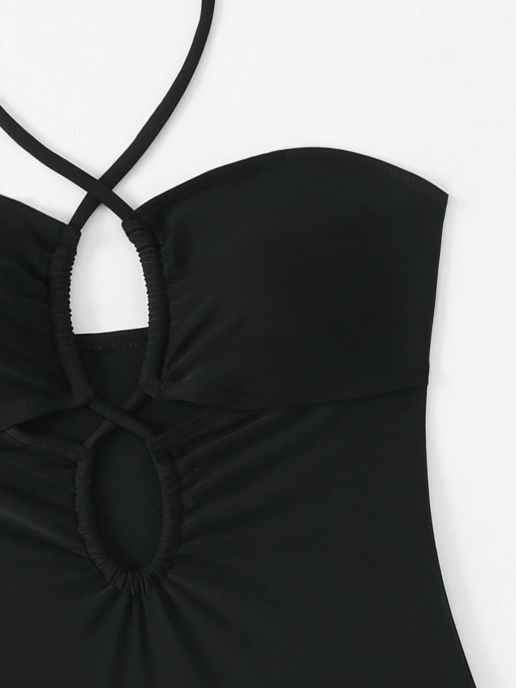 2026 Halter Swimsuit One Piece Solid Hollow Swimwear Women Sexy Bathers Bathing Swimming Swim Suit Female Beachwear