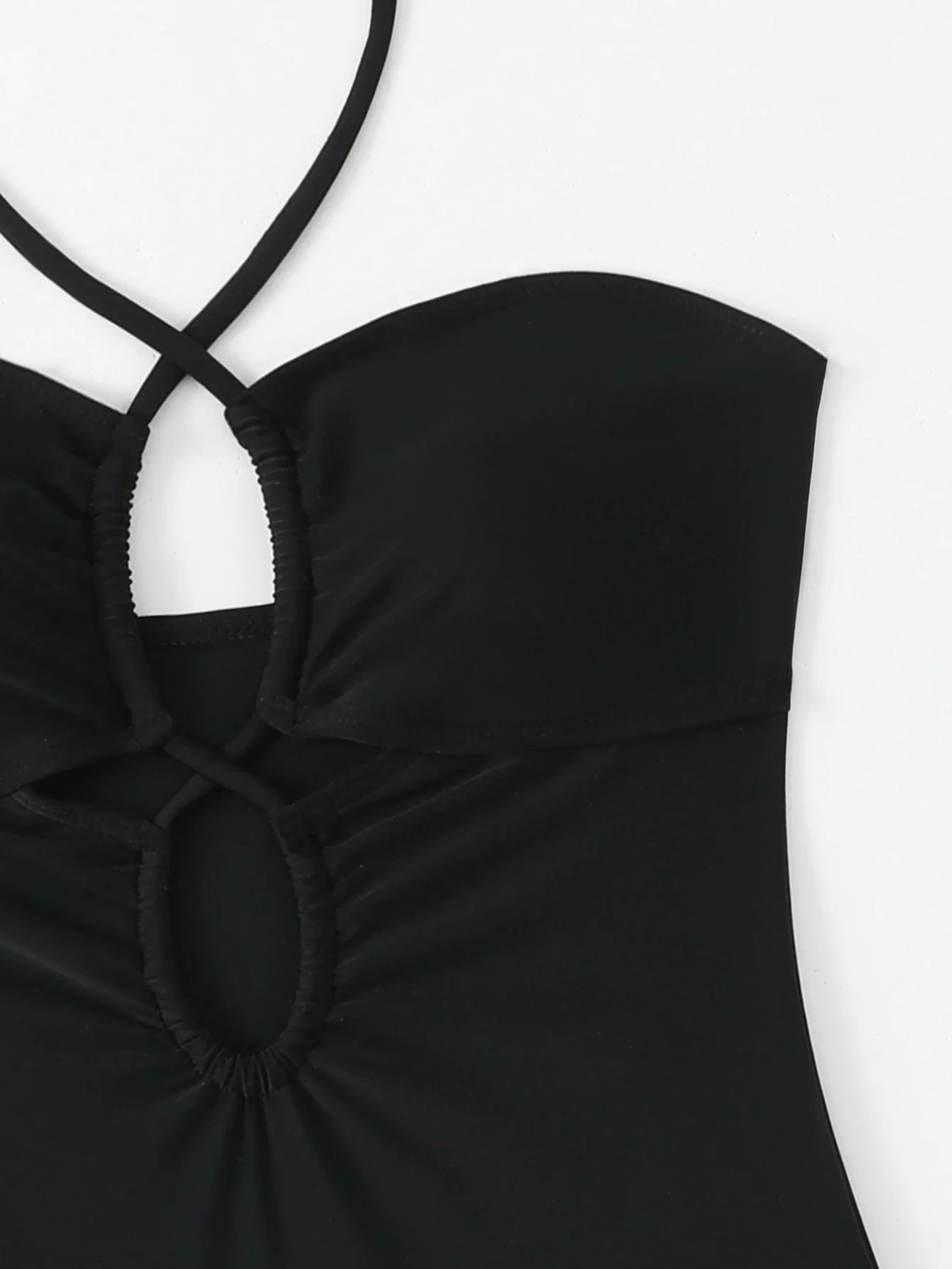2026 Halter Swimsuit One Piece Solid Hollow Swimwear Women Sexy Bathers Bathing Swimming Swim Suit Female Beachwear