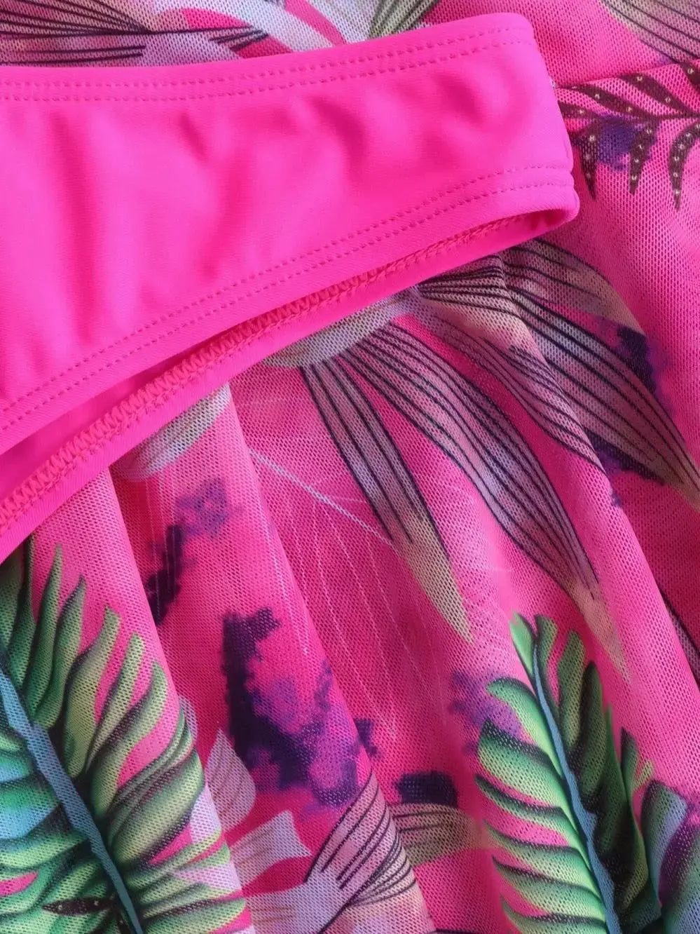 3 Piece Tropical Bikini Halter Push Up Swimsuit & Beach Shirt Swimwear Women 2026 Bathers Bathing Swimming Suit Female Beachwear