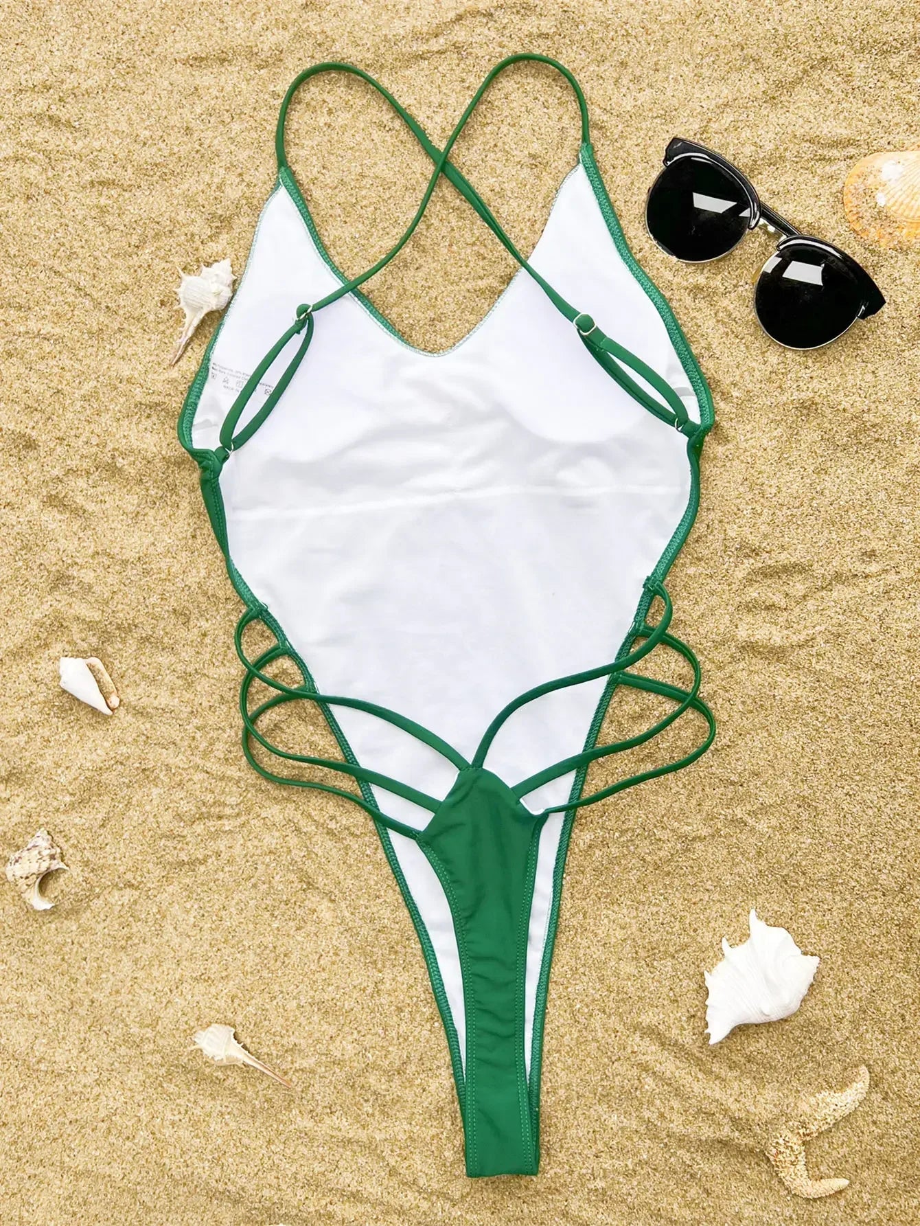 Sexy Backless Bikinis One Piece Swimsuit Bandage Bikini Thong Swimsuit Swimwear Biquini Conjunto De Bikini Tankini Beachwear