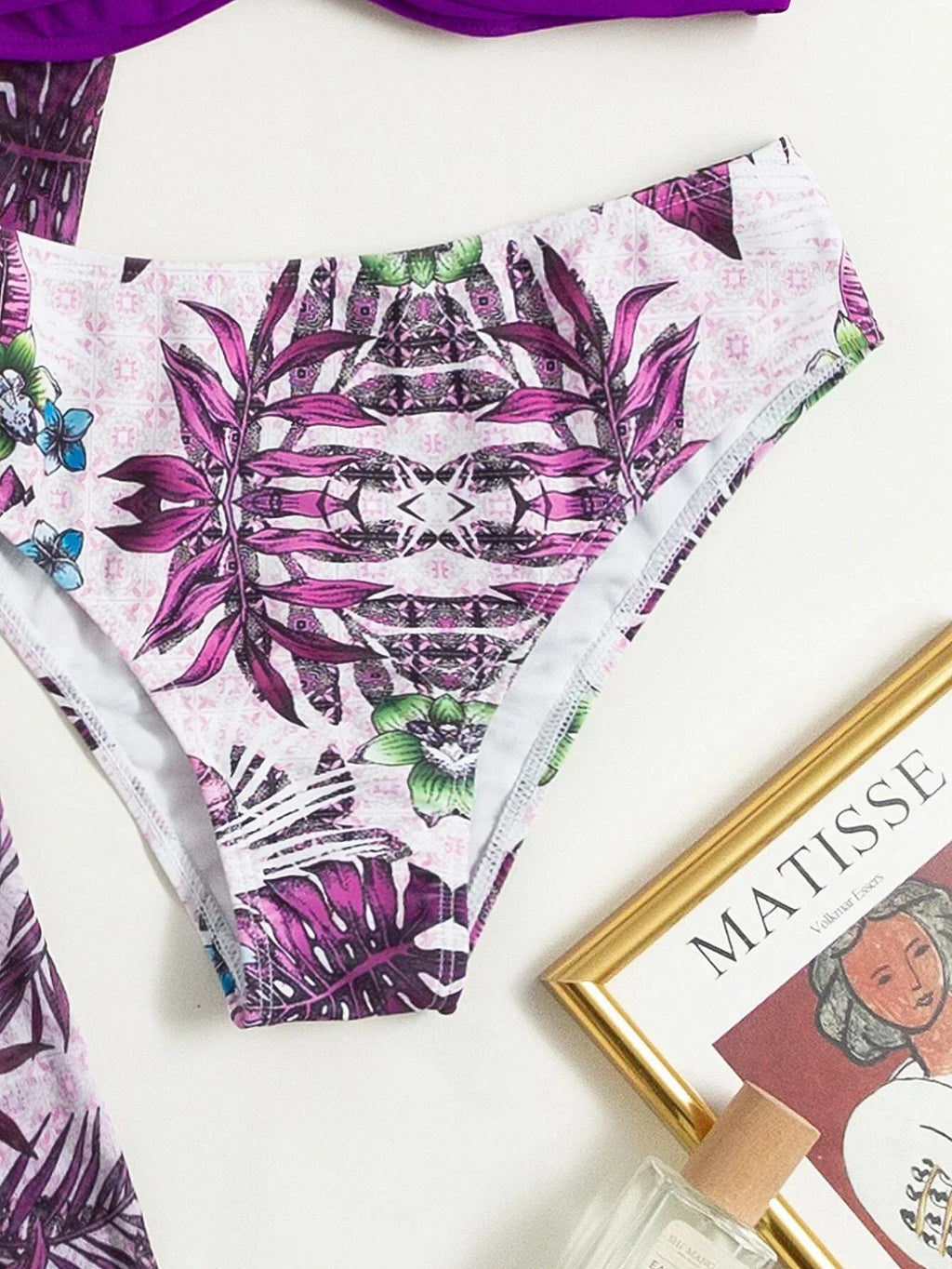 3 Pieces Push Up Bikinis 2026 Women With Kimono Beach Printed Swimsuit Sexy Swimwear Female Bathers Bathing Swimming Swim Suit