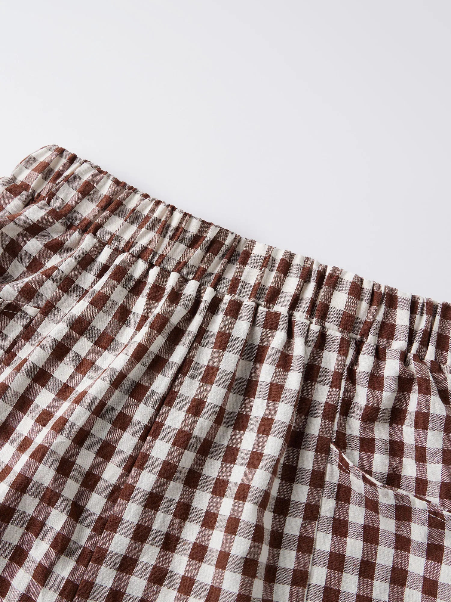 Summer Women's Loose Plaid Shorts Elastic Waist Wide Leg Shorts with Pockets Daily Lounge Casual Going Out Short Pants