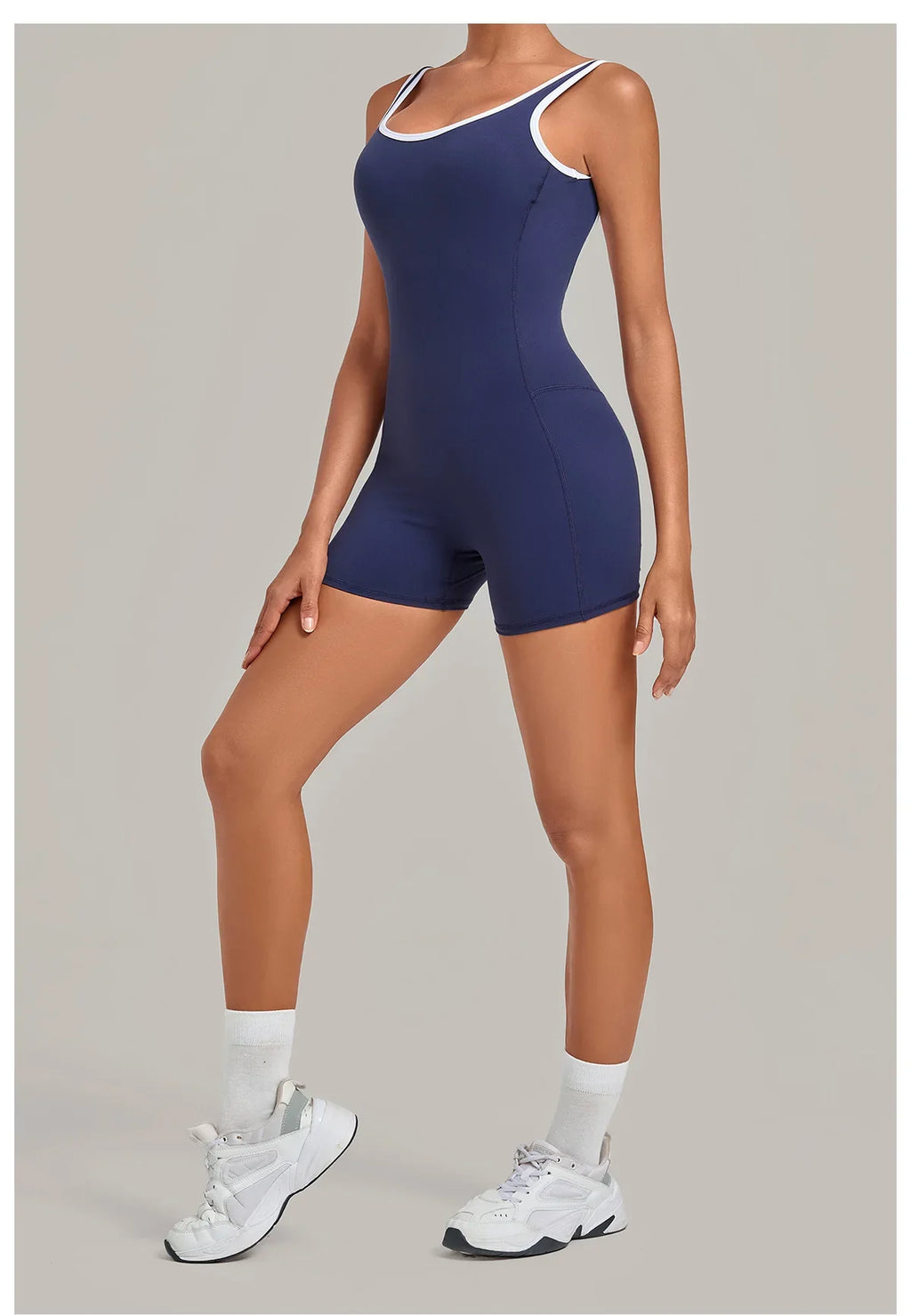 Color Blocking Brushed Yoga Jumpsuit Women Hollow Out Backless Tight Sport One Piece Suit Gym Running Exercise Fitness Bodysuits