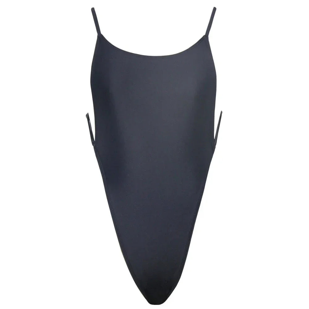 Extreme Mini Micro String Backless Women Swimwear One Piece Swimsuit Female High Cut Monokini Thong Bathing Suit Swim Beachwear