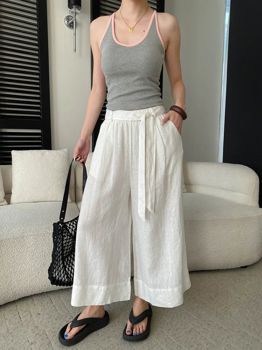 Sports vest U-neck slim fit camisole bottoming T-shirt