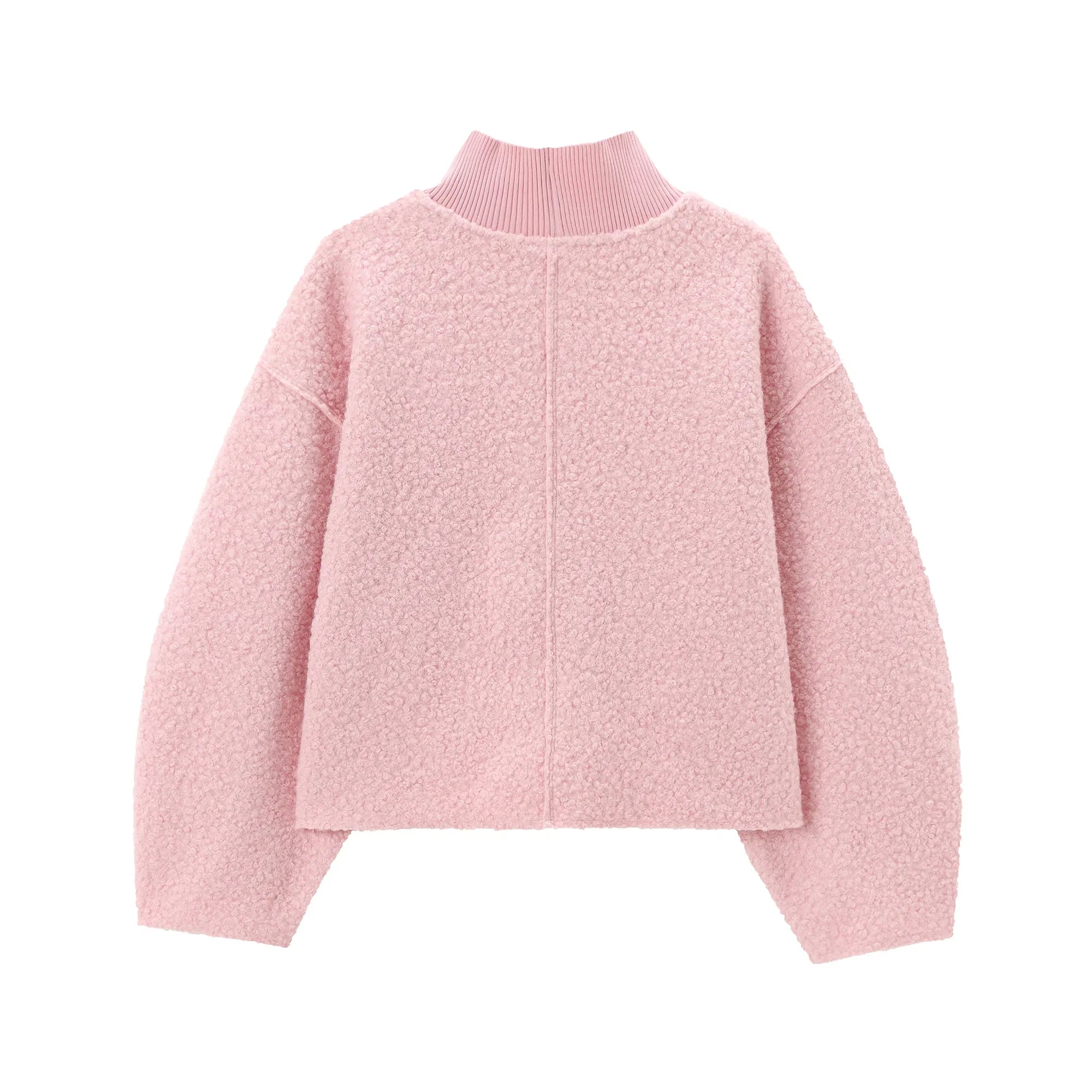 Foridol Turtleneck Fluffy Hoodie for Women Autumn Casual Loose Pullovers Female Basic Fashion Winter Women's Sweatshirts