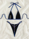 Sexy Extreme Mini Micro Thong Bikini 2025 Diamond Bikinis Female Swimsuit Women Swimwear Two-pieces Bikini Set Bathing Suit Swim