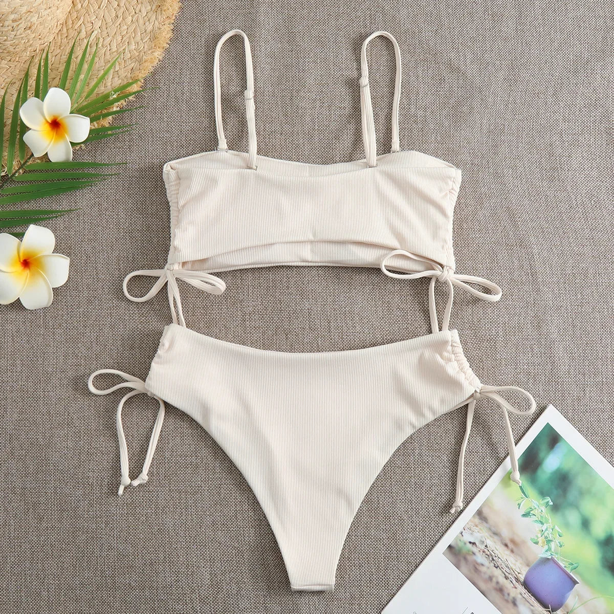 Sexy Bandeau Bikinis 2025 Women Brazilian Swimwear Female Swimsuit Two Pieces Bikini Set Bather Bathing Suits Girls Beach Wear