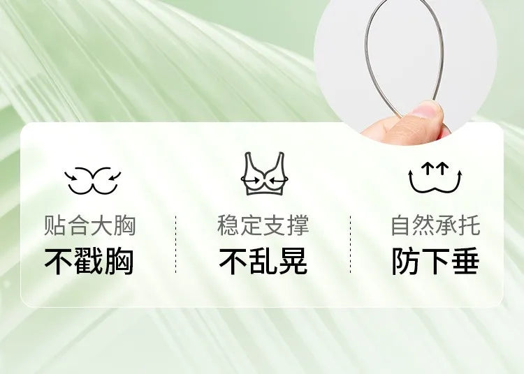 Full Bust French Lace Bralette Wireless Support for Women Plus Size Full Coverage T-Shirt Bra Anti Sagging Comfort MOYISU Sexy