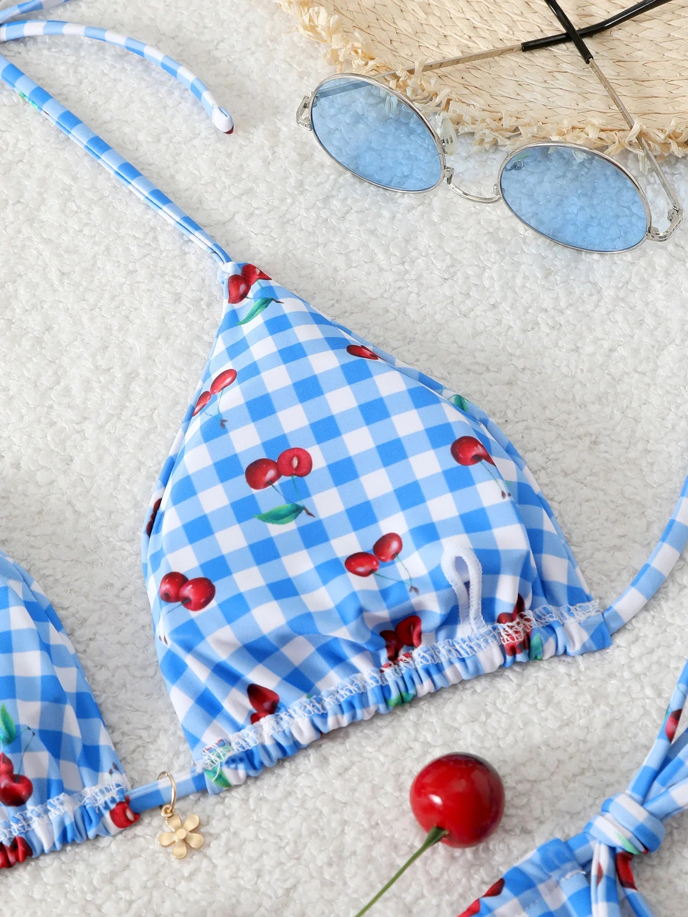 Triangle Halter Thong Bikinis 2026 Women Sexy Printed Swimsuit Floral String Swimwear Female Bathers Bathing Swimming Swim Suit