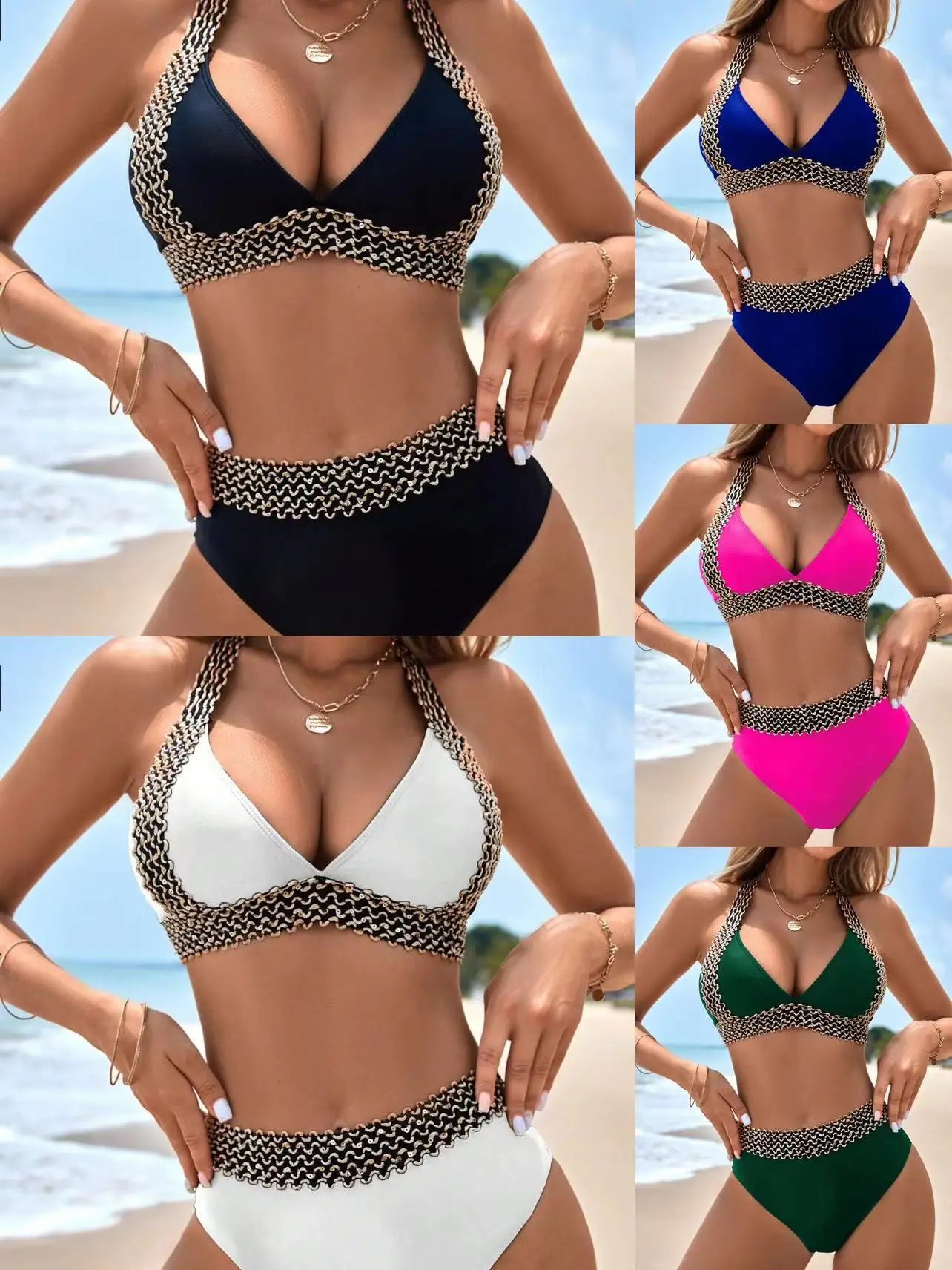 Women Swimsuit Summer 2026 Sexy Swimsuit for Ladies High-waisted Bikini for Women Bathing Suit Beach Swimwear Clothes