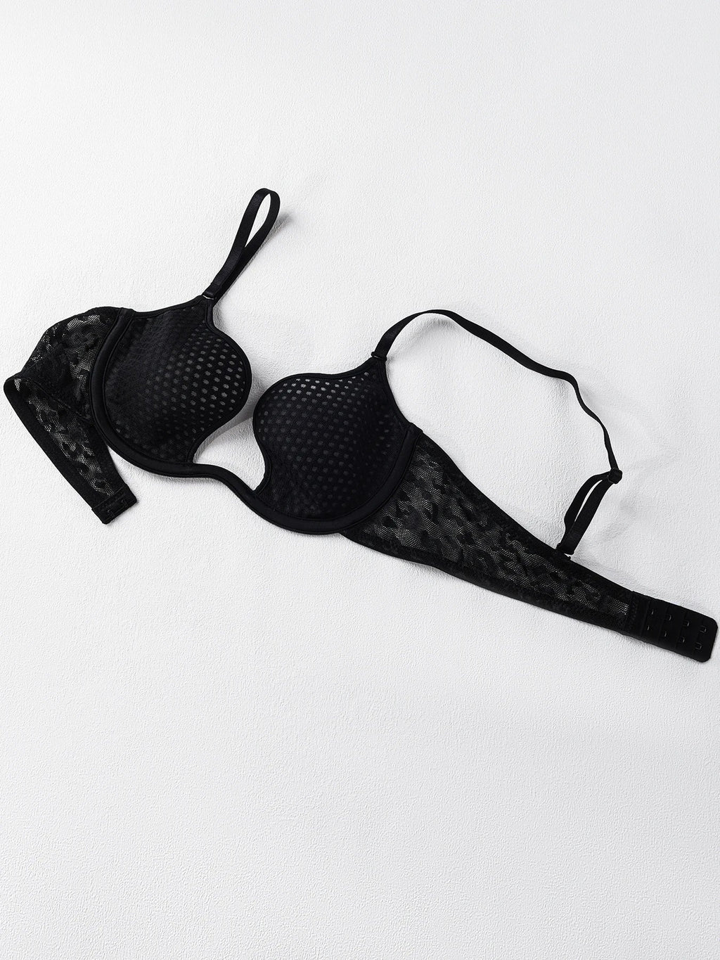 Sexy U-shaped spacer bra thin mesh Breathable underwear underwire comfortable stylish Lingerie bralette