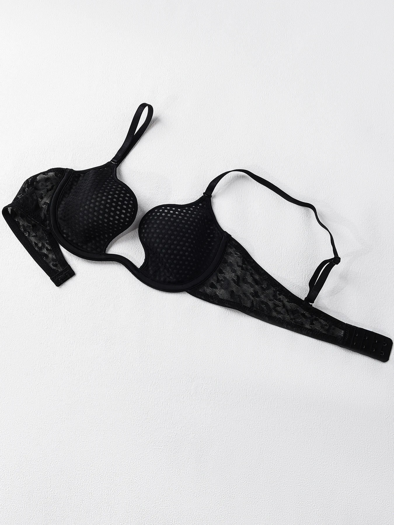 Sexy U-shaped spacer bra thin mesh Breathable underwear underwire comfortable stylish Lingerie bralette