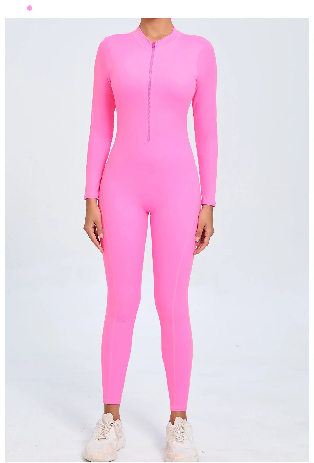 Women Sportwear Yoga Jumpsuit Zip Long Sleeve Back Open Outfit Fitness Tracksuit Tight One-piece Gym Overalls Sports Bodysuit