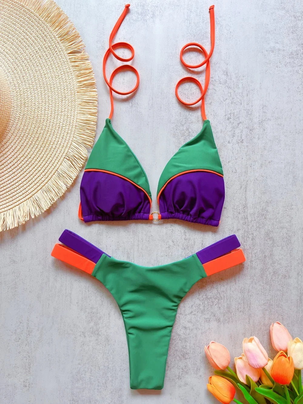 2026 New Sexy Micro Bikini Set Swimsuit Thong Female Bathing Brazilian Women Swimwear Biquini Suit Sexy Up Bikinis