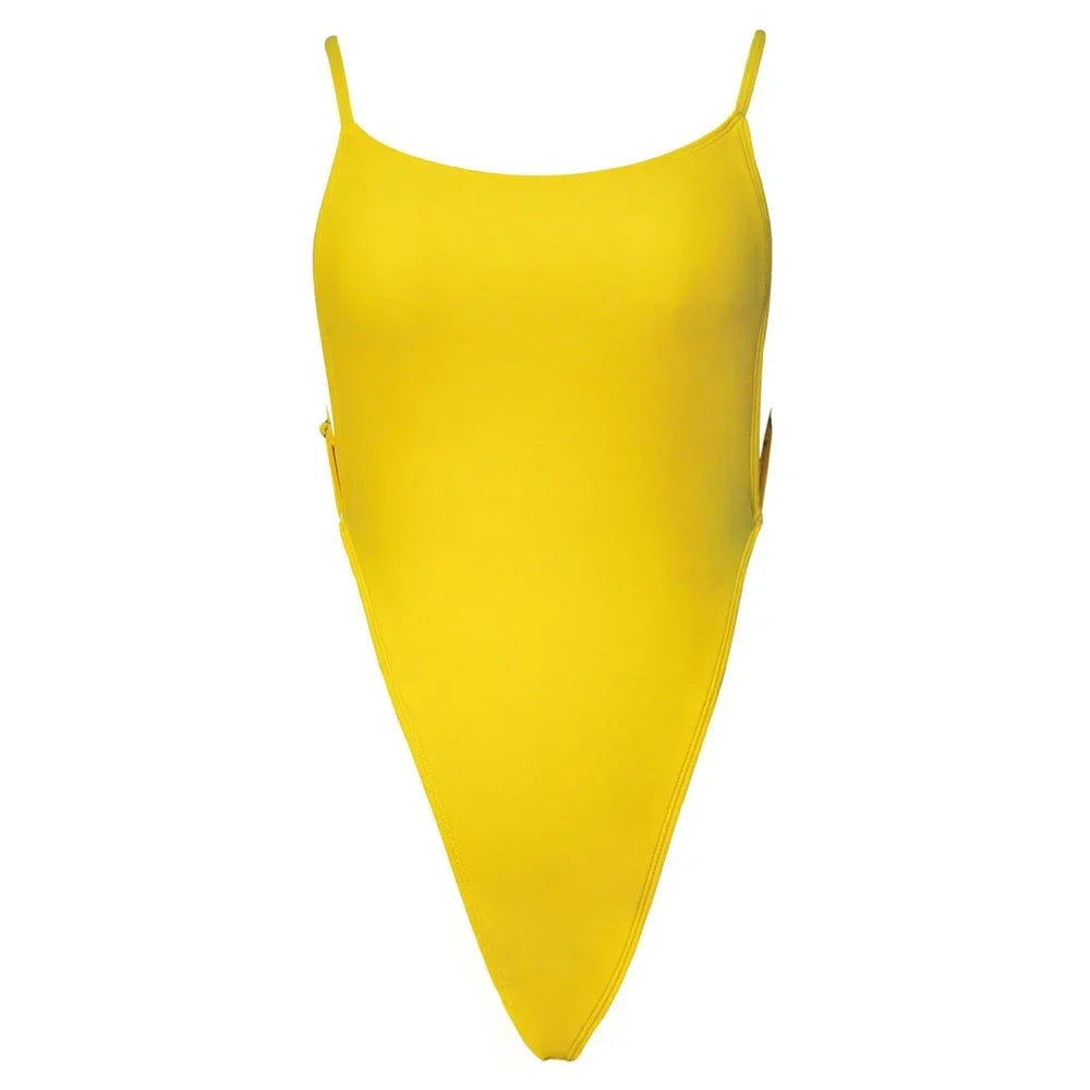 Extreme Mini Micro String Backless Women Swimwear One Piece Swimsuit Female High Cut Monokini Thong Bathing Suit Swim Beachwear