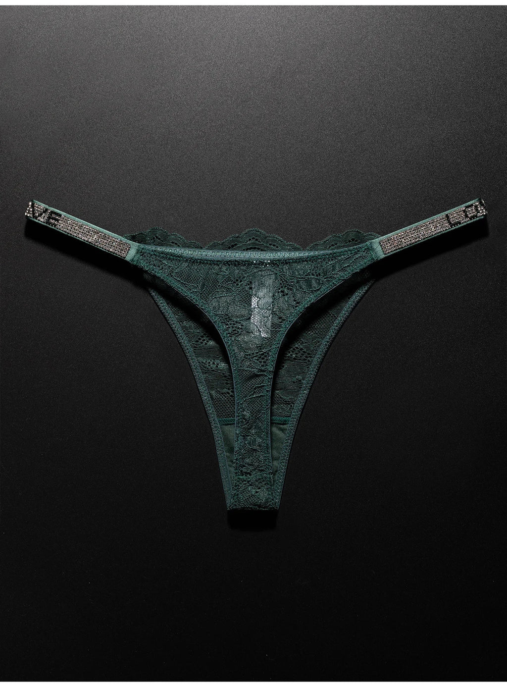 Lace Sexy Girls Women Panties Seamless Underwear Rhinestone G String Letter Transparent Thong For Female Low Rise Ladies Briefs