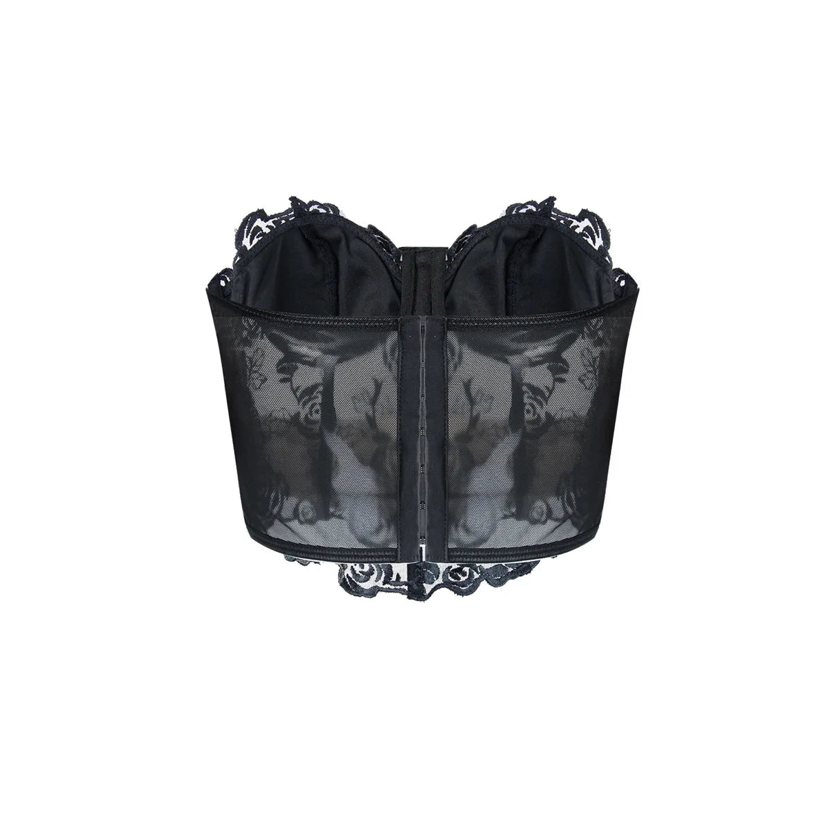 Phantasy Sexy Lace See through Crop Top Women Fashion Floral Embroidery Black Tank Top Night club Dress up 2026 Summer Outfit