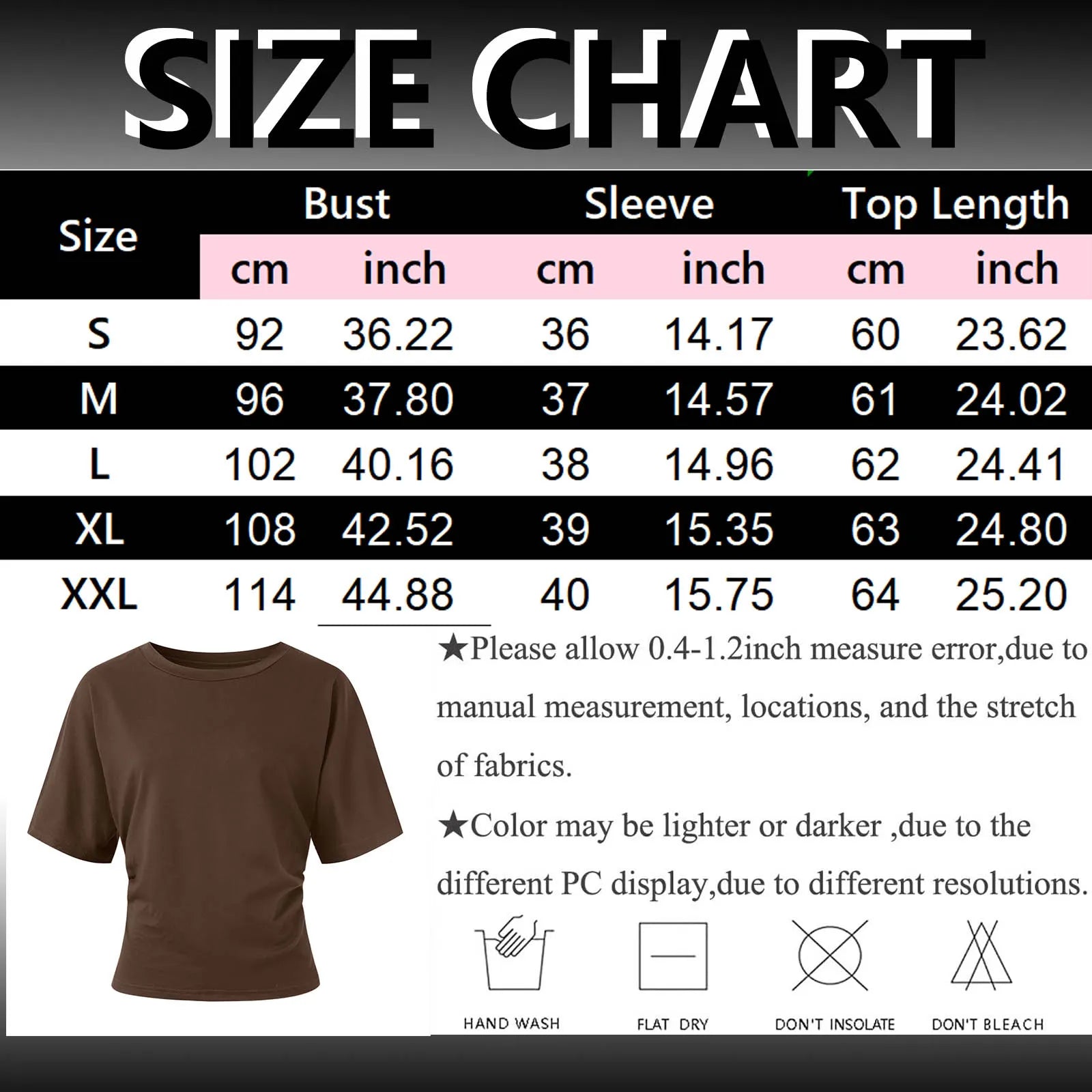Y2k Solid Cotton O-Neck Ruched Waist Short Top Women Short-Sleeved Loose T-Shirt Causal All-Match Short Summer Basic T Shirts