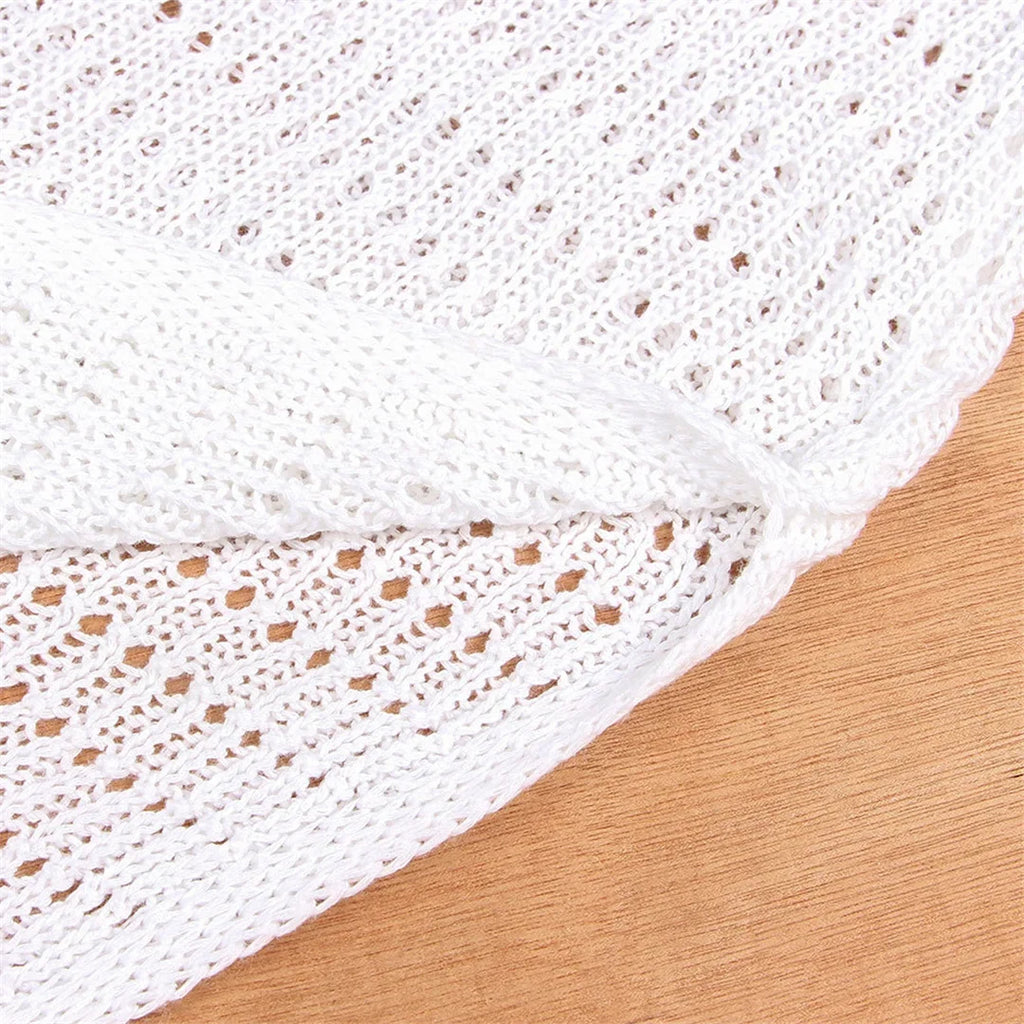 S - XL Crochet Knitted Backless Deep V Split Tunic Beach Cover Up Cover-ups Beach Dress Beach Wear Beachwear Female Women V4014