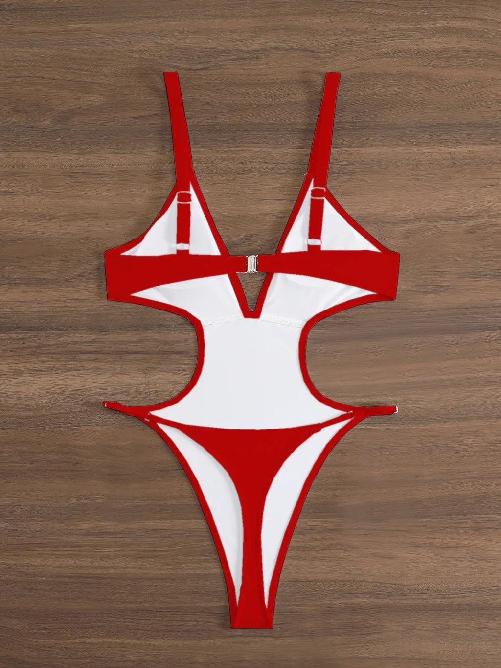 Sexy Hollow Out Backless Thong Bikini 2026 Women Black Coffee Golden Bead One Piece Swimsuit Beach Bathing Suit Holiday Swimwear