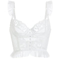 Summer French Lace Bralette Beach Set Sheer Ultra Thin Embroidered Waistcoat Thong See Through Light Support AU S-XL MOYISU BC