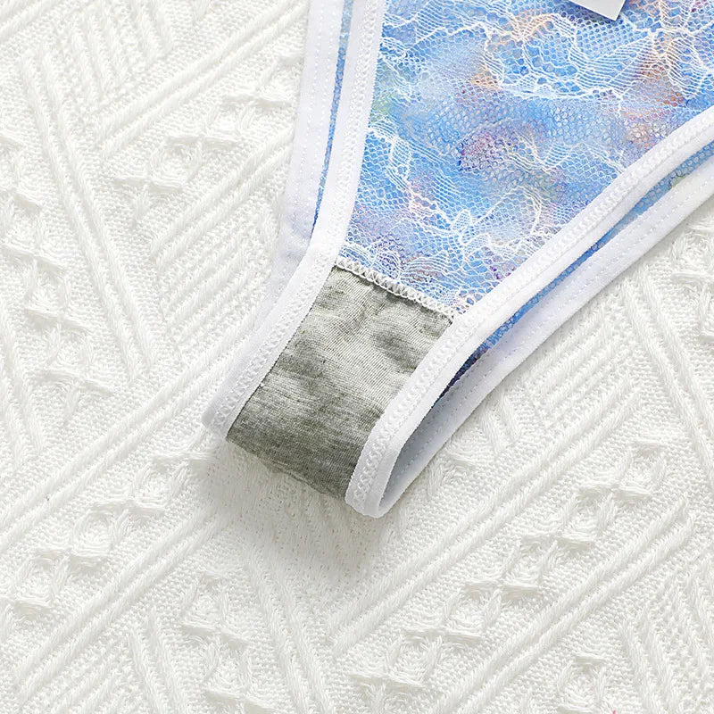 Toucheart Sexy Ultra Thin Underwear For Women Transparent Lace Underwear Comfortable Breathable Briefs Exotic Mesh Underwear New