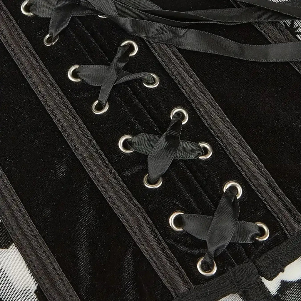 Royal corset body-shaping corset undergarment thin and breathable summer style with a cinched waist and plastic-boned mesh sexy